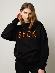 SYCK Jumper - Unisex - Black/Orange