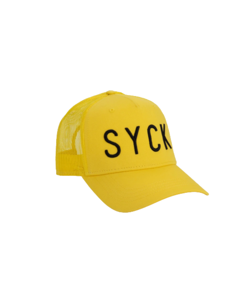 SYCK MESH Baseball Cap - Yellow/Black