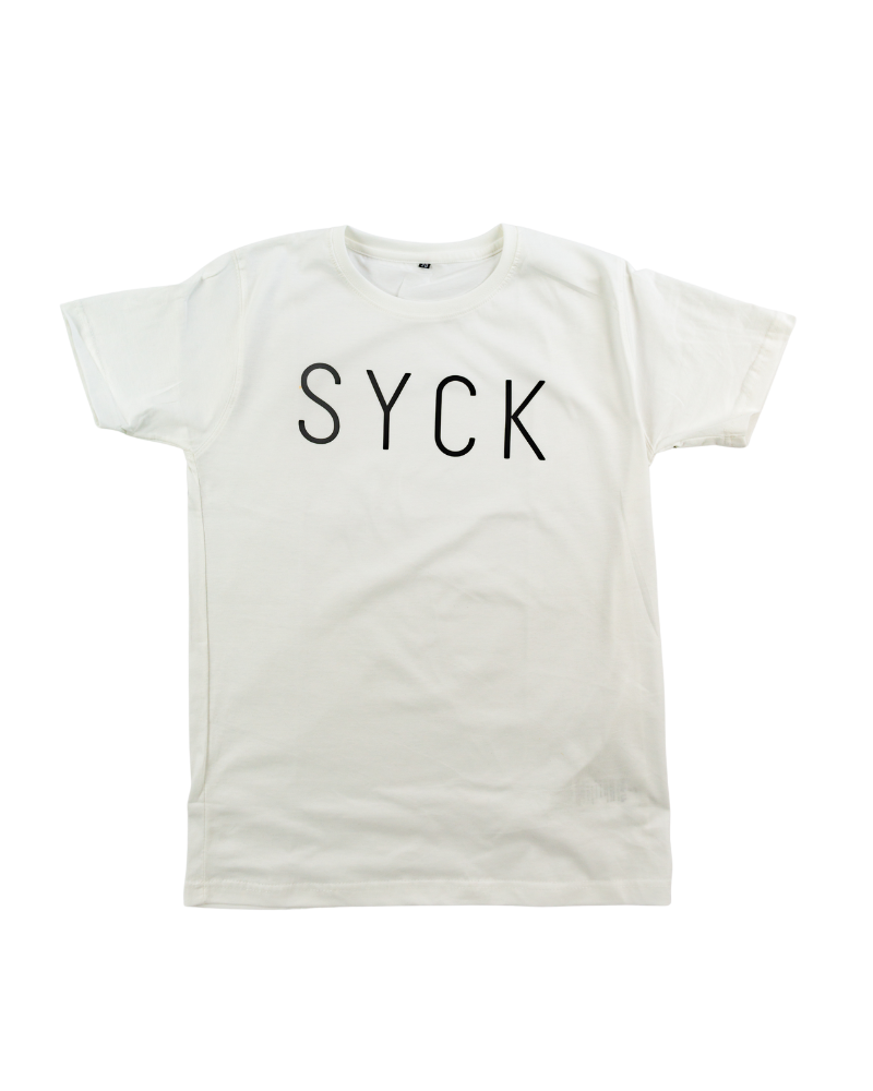 SYCK T-shirt - Unisex - White/Black