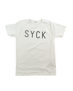 SYCK T-shirt - Unisex - White/Black