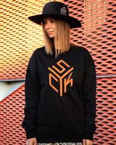 SYCK CUBE Jumper - Unisex - Black/Orange