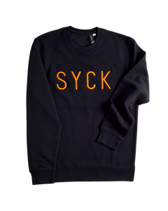 SYCK Jumper - Unisex - Black/Orange