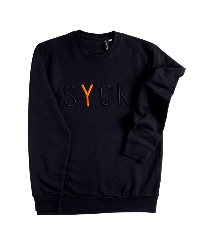 SYCK Jumper - Unisex - Black/Orange Y