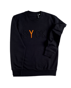 SYCK Jumper - Unisex - Black/Orange Y