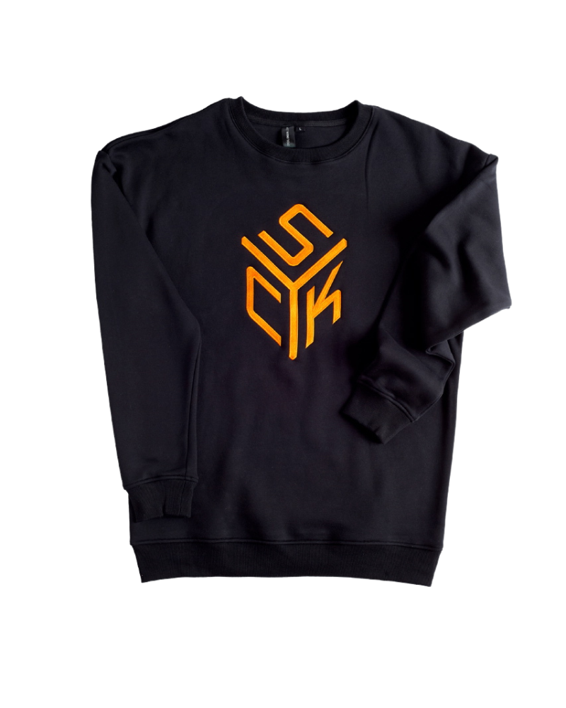 SYCK CUBE Jumper - Unisex - Black/Orange