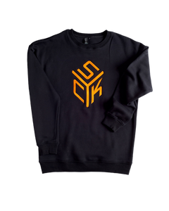 SYCK CUBE Jumper - Unisex - Black/Orange