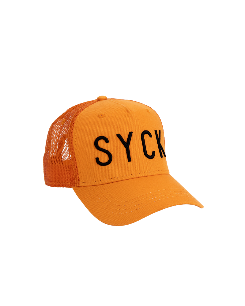 SYCK MESH Baseball Cap - Orange/Black