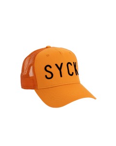 SYCK MESH Baseball Cap - Orange/Black