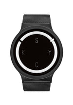 Load image into Gallery viewer, UNISEX Stainless Steel watch in Black&amp;Snow with SYCK logo
