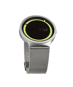 UNISEX Stainless Steel watch in Chrome with SYCK logo