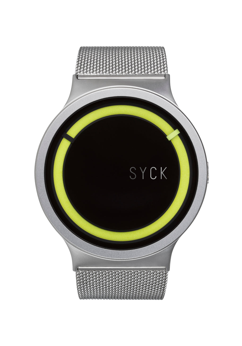 UNISEX Stainless Steel watch in Chrome with SYCK logo