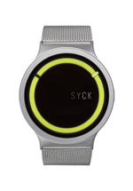 Load image into Gallery viewer, UNISEX Stainless Steel watch in Chrome with SYCK logo
