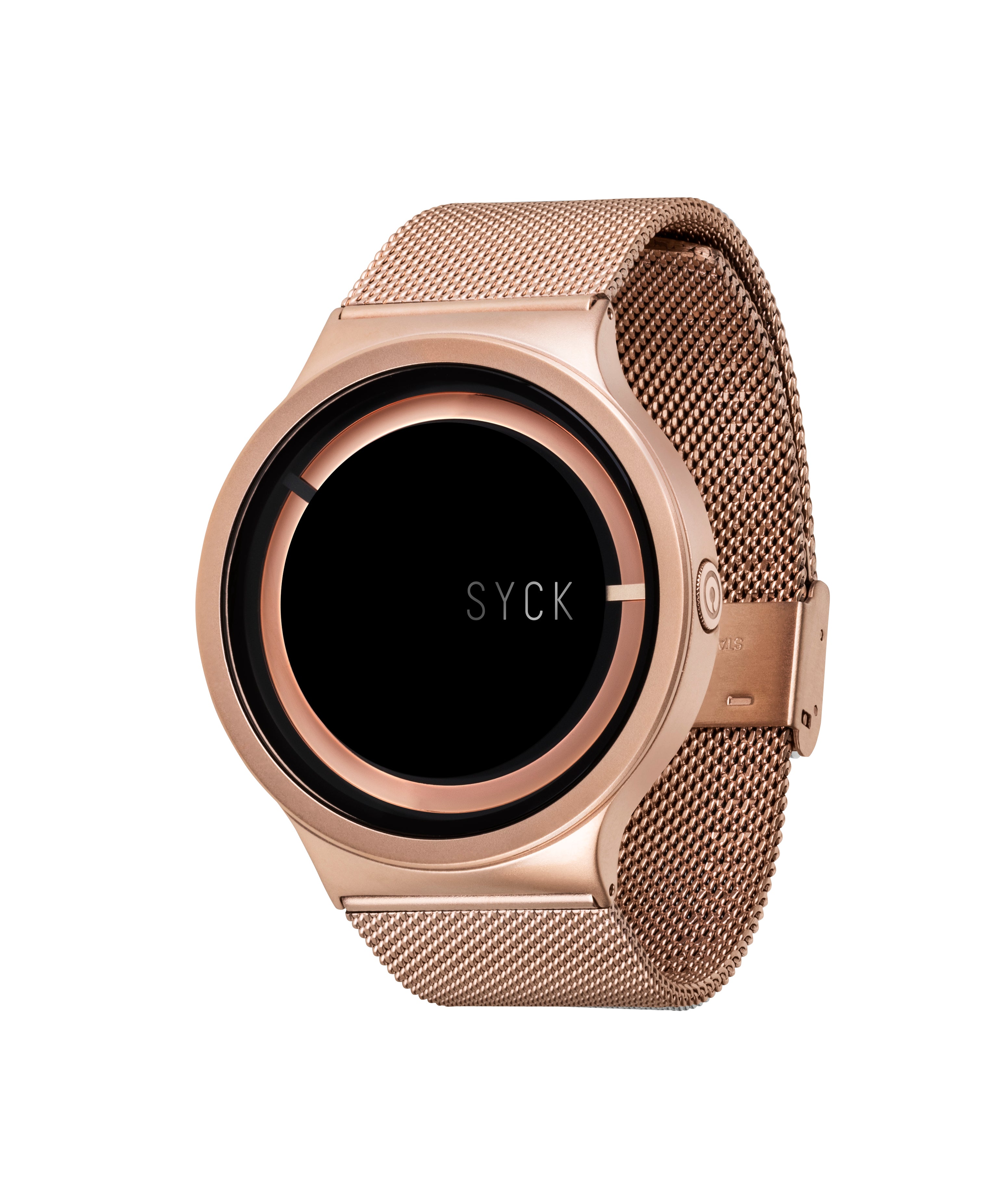 UNISEX Stainless Steel watch in Rose Gold with SYCK logo