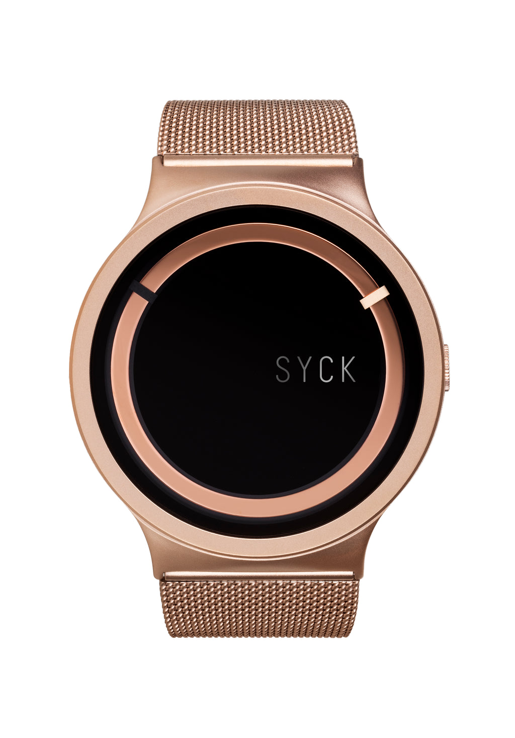 UNISEX Stainless Steel watch in Rose Gold with SYCK logo