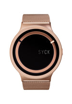 Load image into Gallery viewer, UNISEX Stainless Steel watch in Rose Gold with SYCK logo
